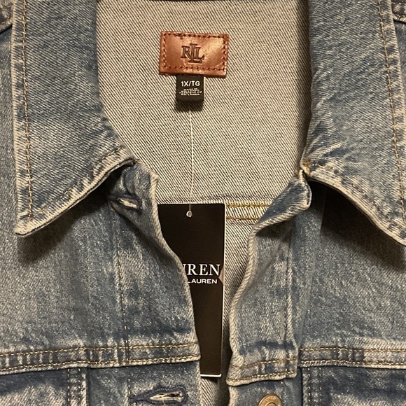 NWT POLO RALPH LAUREN DENIM TRACKER JACKET NEW WITH TAG SIZE US 16 - Picture 4 of 10